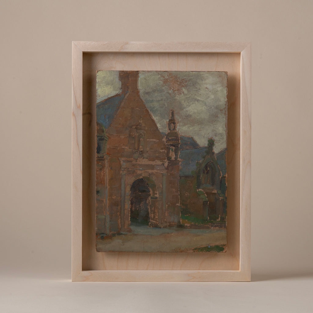 Early-20th Century Impressionist Sketch of the Stone Vaults