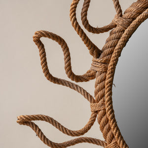 Vintage Round Rope Mirror