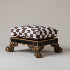 Petite 18th C. Claw Foot Stool.