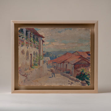 Charming Scene from a Mexican Village