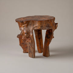 Primitive Wooden Stool, France