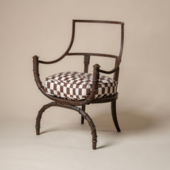 Metal Maison Jansen Campaign Chair