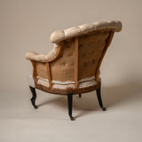 Napoleon III Tufted Armchair, 19th Century, France