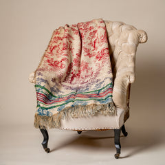 The House of Lyria Zacinto Fringed Linen Throw, Made in Italy