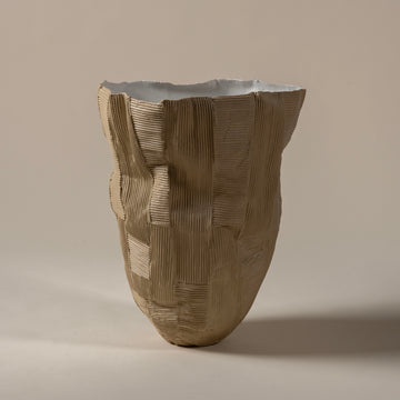 Gigante Tall Bowl in Beige