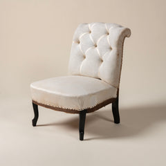 Petite Tufted Slipper Chair