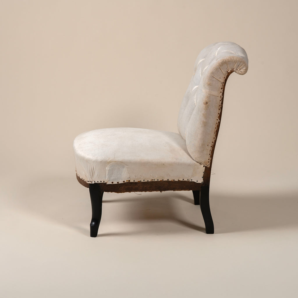 Petite Tufted Slipper Chair