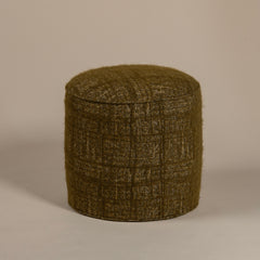Round Stool in Brushed Wool