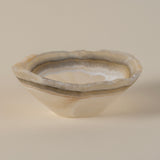 Matt Rustic Freeform Onyx Bowl, Pearlescent