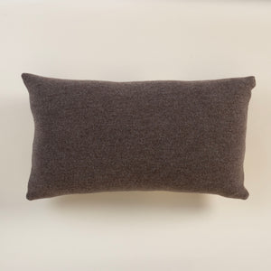 Large Lumbar Pillow with Embroidered Tile