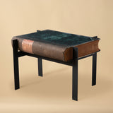 Custom Steel Table with Book Top