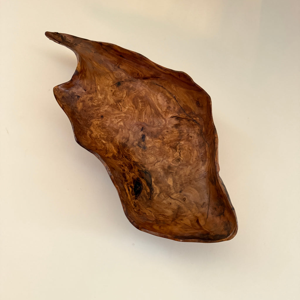 Freeform Carved Wooden Bowl