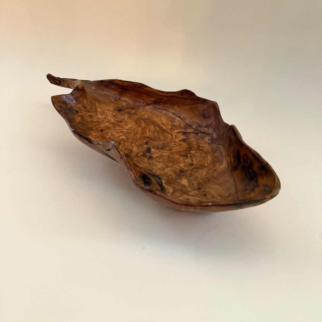 Freeform Carved Wooden Bowl