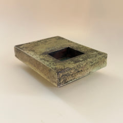 Vintage Green Rectangular Pottery