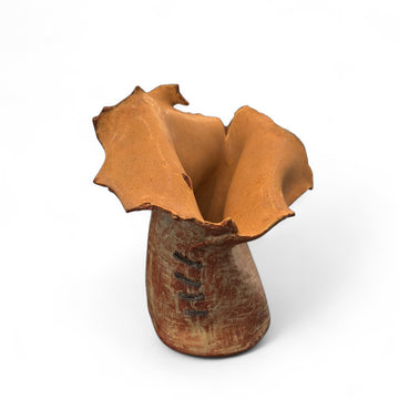 Handmade Vase with Industrial Stitching