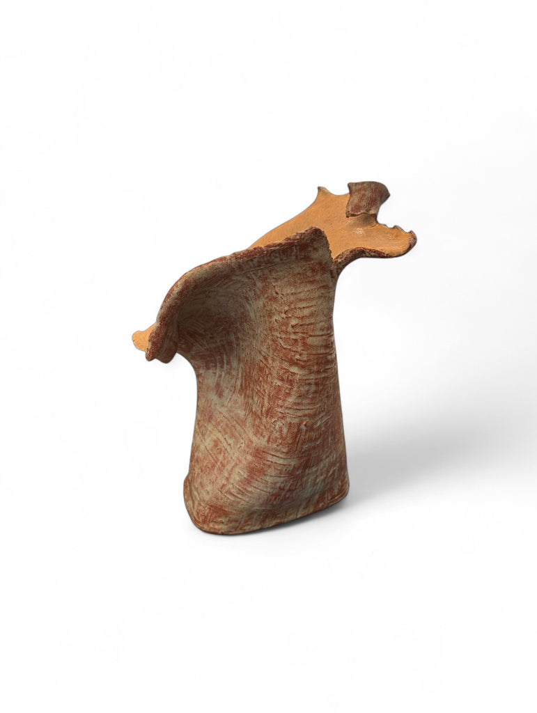 Handmade Vase with Industrial Stitching