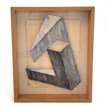 Geometrical Watercolor, Newly Framed