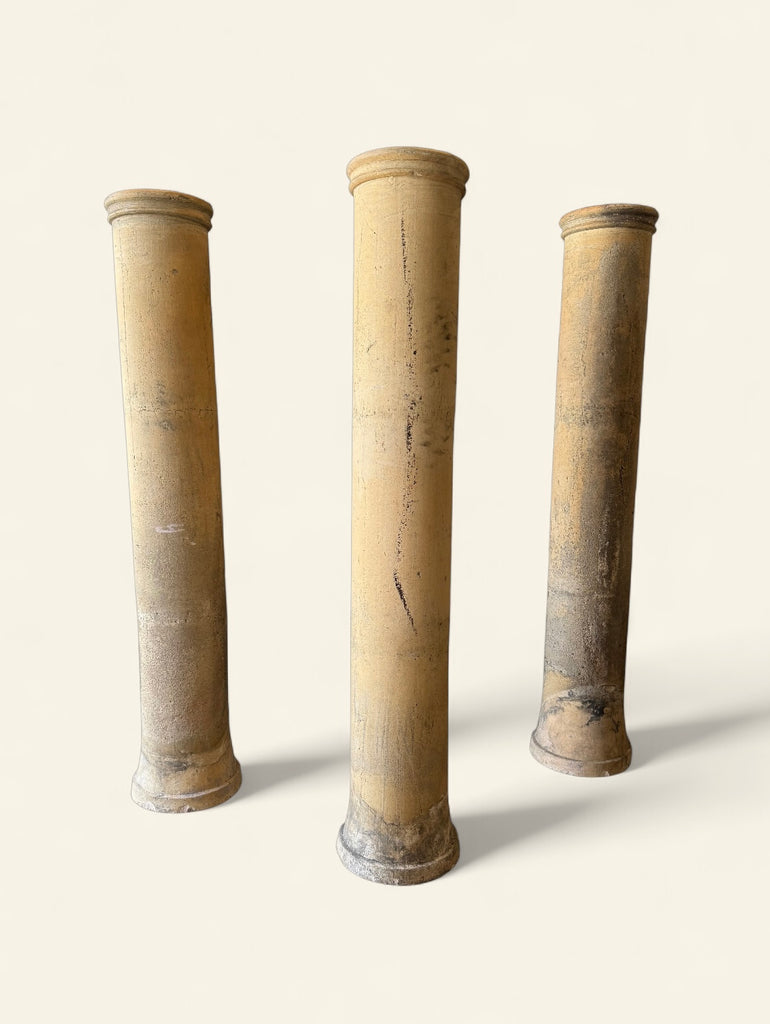 19th Century Terra Cotta Column with Original Patina