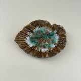 Vintage Majolica Leaf Dish
