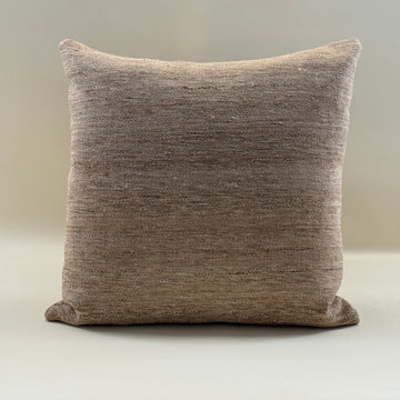 Square Wheat Colored Pillow, 100% Silk