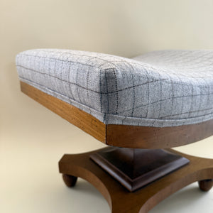 Newly Upholstered Vintage Baker Stool