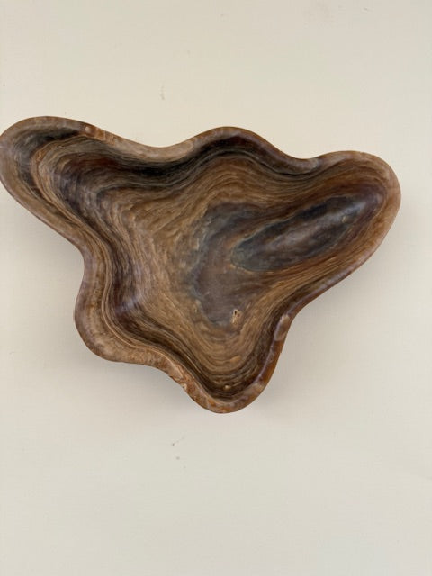 Matte Rustic Freeform Onyx Bowl