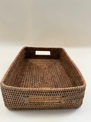 Rectangular Storage Basket With Rounded Corners