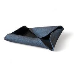 Small Wave Tray in Matte Black with Black Ore Accents