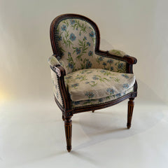 Vintage Miniature French Curved-Back Chair
