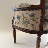 Vintage Miniature French Curved-Back Chair