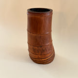 Early 20th C. Bamboo Root Container