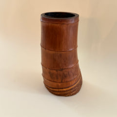 Early 20th C. Bamboo Root Container
