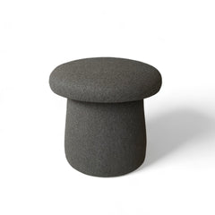 FOUND Collection Mushroom Stool, Upholstered in Holland & Sherry Chamonix