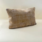 Vintage Turkish Remnant Pillow with Canvas Back