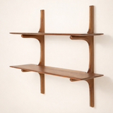 PI Wall Shelf in Mahogany, 2 Shelves