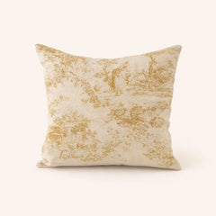Glafira Orange Touille Pillow, 100% Linen