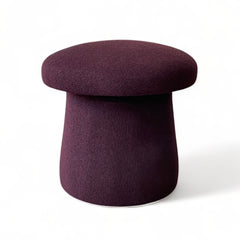 FOUND Collection Mushroom Stool in Maroon Chamonix