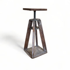 Wood Potter Sculpture Stand, Vintage
