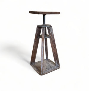 Wood Potter Sculpture Stand, Vintage