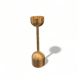 8" Small Solid BrassDome Candle Holder