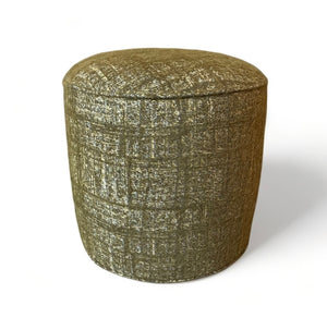 Round Stool in Brushed Wool