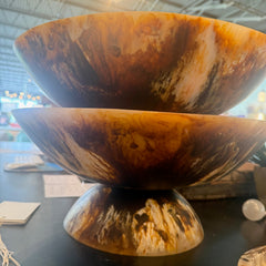 Matte Tortoise Resin Bowl