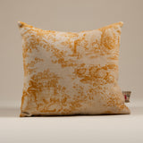 Glafira Orange Touille Pillow, 100% Linen