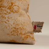 Glafira Orange Touille Pillow, 100% Linen