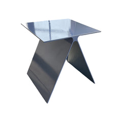 FOUND Collection Steel Side Tables in Pitch Blue