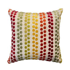 18" Square Dotted Pillow Cushion