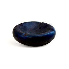 Large Concave Ceramic Cigar Bowl in Wrought Iron