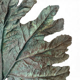 Gunnera Leaf Sculpture with Patinaed Copper Finish