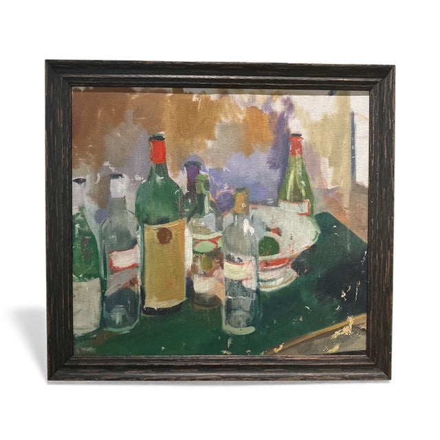 Vintage Acrylic Bar Painting