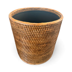 Round Waste Basket with Metal Liner